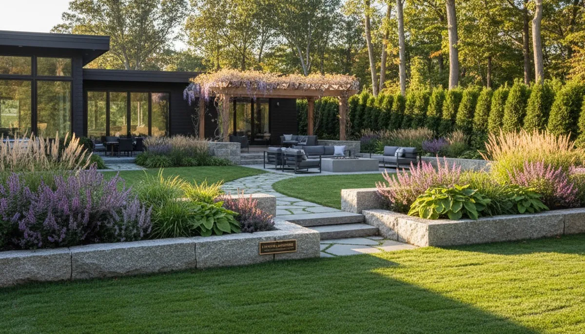 Landscaping crew serving Saugus, MA with professional lawn and yard care services
