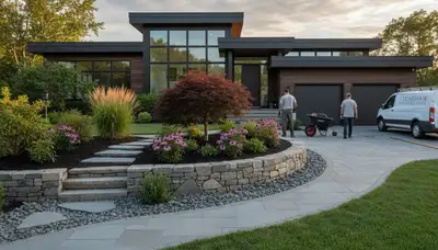 Landscaping service in Saugus, MA for lawn care, garden design, and outdoor maintenance